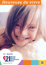 Affiche pour la journée mondiale de la trisomie 21