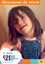 Affiche pour la journée mondiale de la trisomie 21