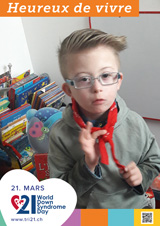Affiche pour la journée mondiale de la trisomie 21