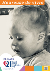 Affiche pour la journée mondiale de la trisomie 21
