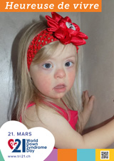 Affiche pour la journée mondiale de la trisomie 21