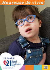 Affiche pour la journée mondiale de la trisomie 21