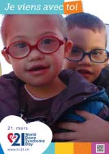 Affiche pour la journée mondiale de la trisomie 21