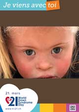 Affiche pour la journée mondiale de la trisomie 21