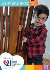 Affiche pour la journée mondiale de la trisomie 21