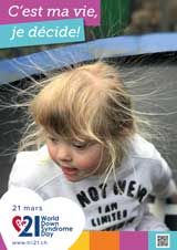Affiche pour la journée mondiale de la trisomie 21
