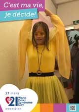 Affiche pour la journée mondiale de la trisomie 21