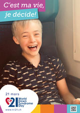 Affiche pour la journée mondiale de la trisomie 21