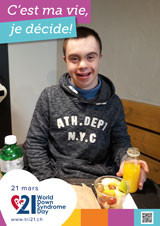 Affiche pour la journée mondiale de la trisomie 21