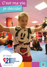 Affiche pour la journée mondiale de la trisomie 21