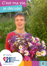 Affiche pour la journée mondiale de la trisomie 21