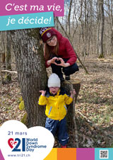 Affiche pour la journée mondiale de la trisomie 21
