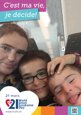 Affiche pour la journée mondiale de la trisomie 21