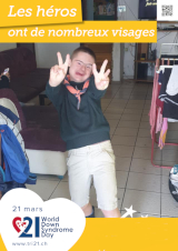 Affiche pour la journée mondiale de la trisomie 21