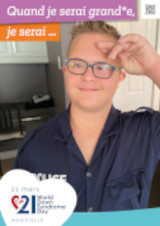 Affiche pour la journée mondiale de la trisomie 21