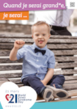 Affiche pour la journée mondiale de la trisomie 21