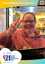 Affiche pour la journée mondiale de la trisomie 21